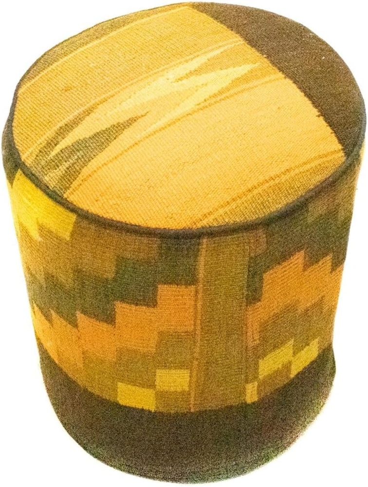 Sonderform,XS / 80 cm Ø Rund & kleiner,Mehrfarbig,Patchwork,Schurwolle,Afghanistan Bild 1