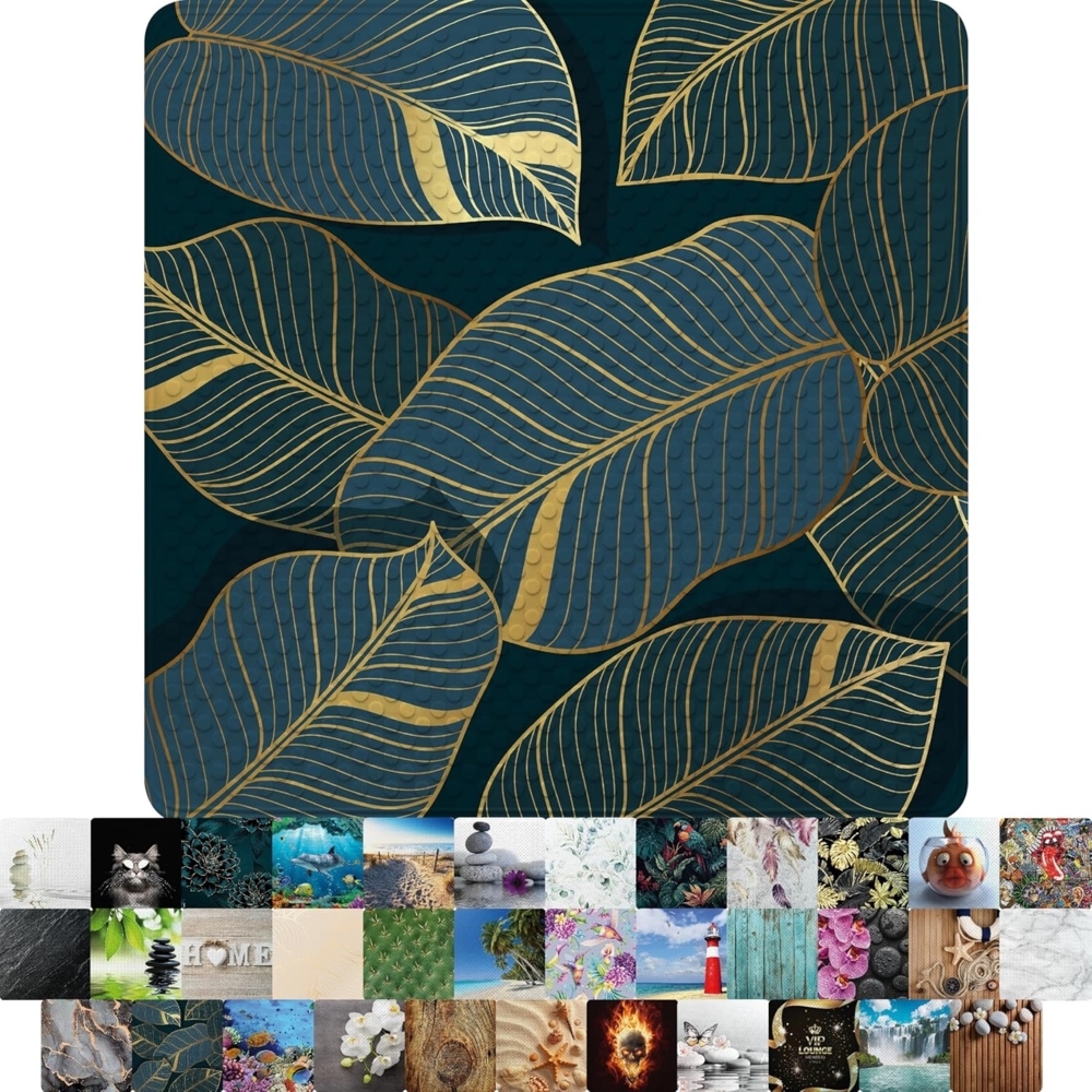 Sanilo Duschmatte mit Motiv, viele schöne Badematten zur Auswahl, rutschfeste & sichere Badematte, hochwertig, Kunststoff PVC, quadratisch, 230 extra starke Saugnäpfe, 53 x 53 cm, waschbar Bild 1