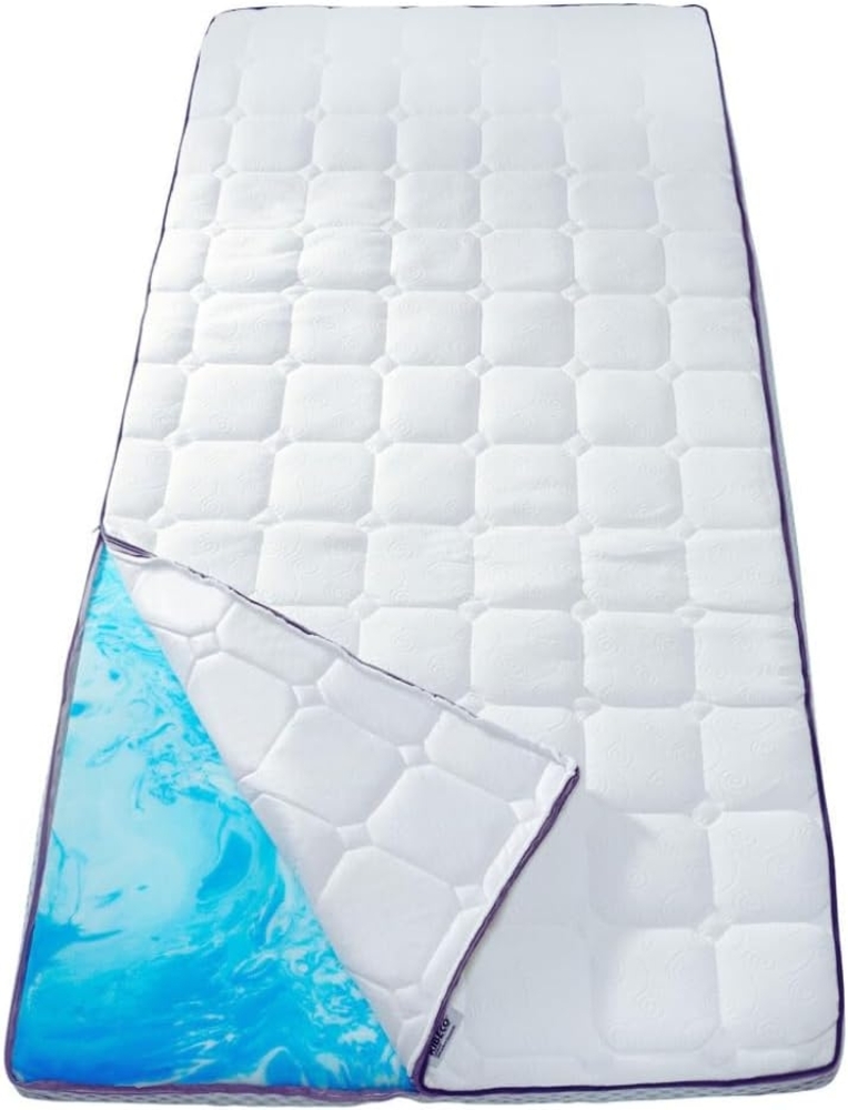 RIBECO, Topper Aaron MAXI, Topper 90x200 cm,180x200 cm, 11 cm hoch, Gelschaum, Matratze, Boxspringbett geeignet, ergonomisch Bild 1