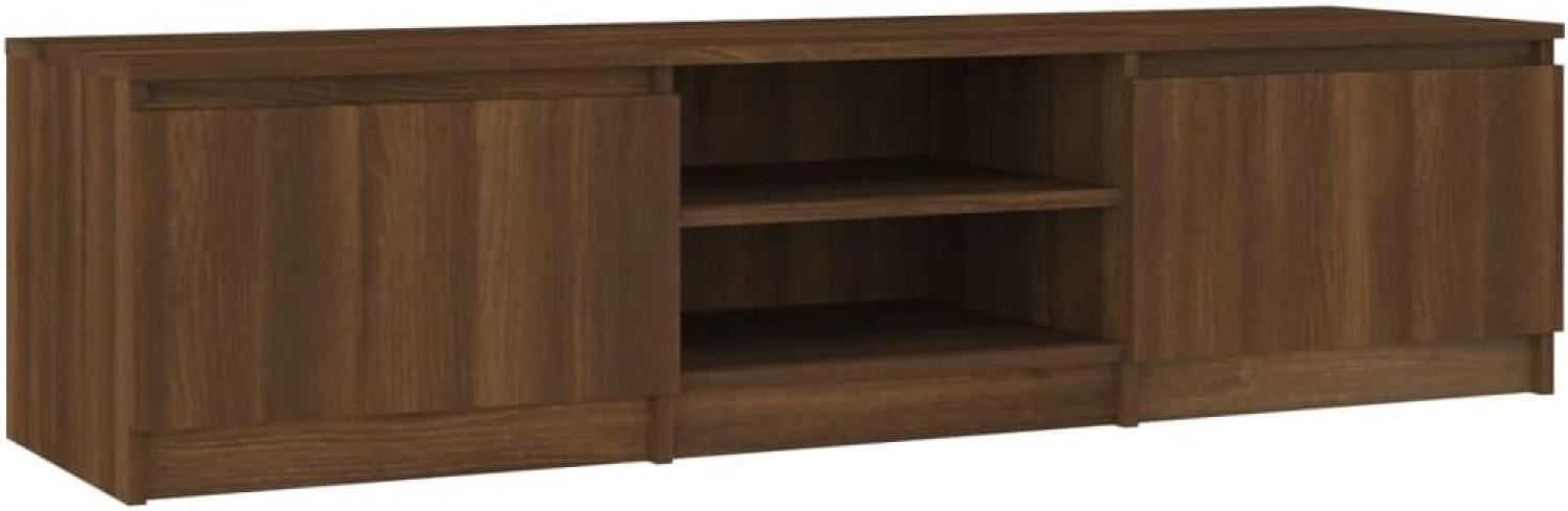 TV-Schrank Braun Eichen-Optik 140 x 40 x 35,5 cm Holzwerkstoff Bild 1