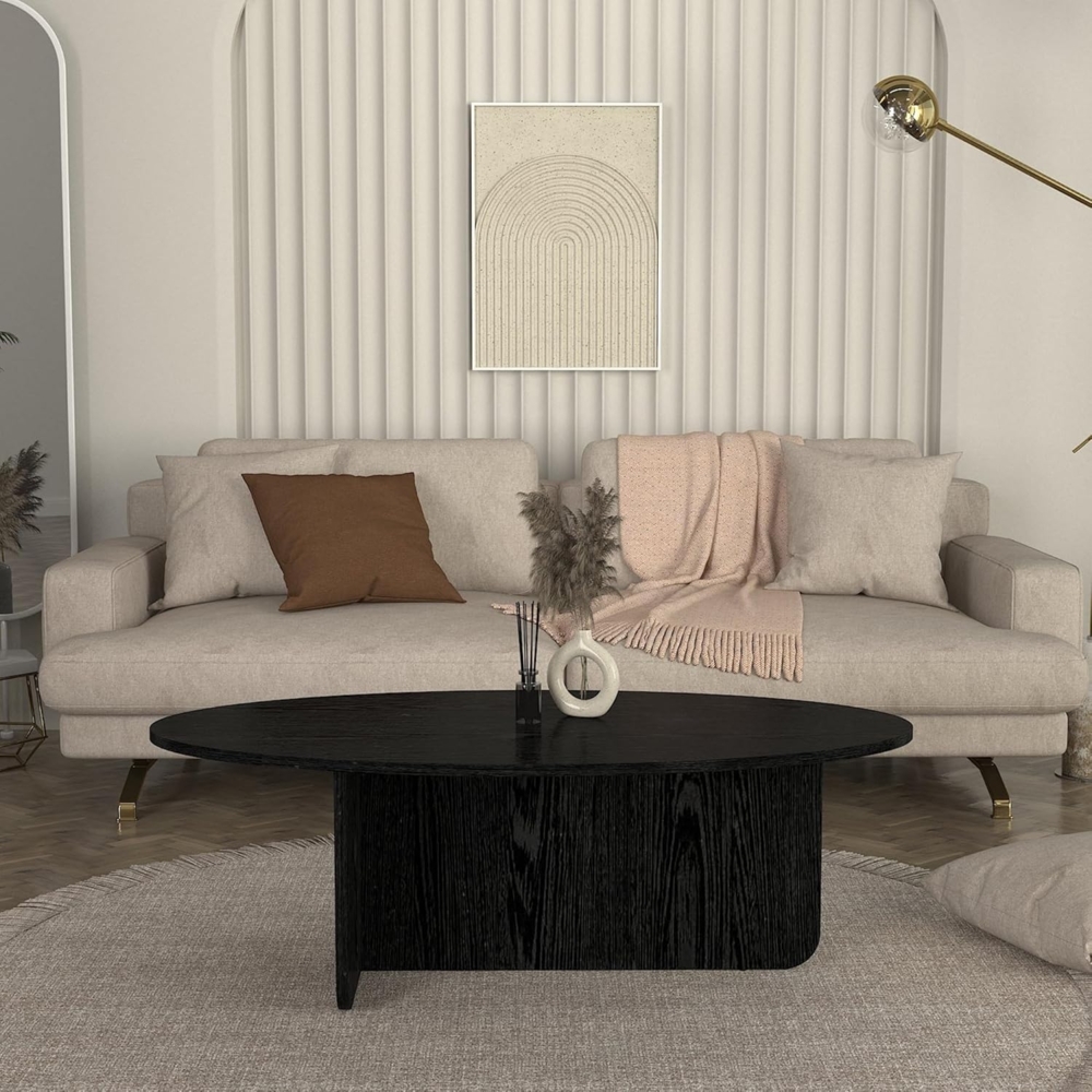 moebel17 Couchtisch Luminous Beige Grau Granitoptik 120x60 cm (Einzeltisch, 1-St, Einzelner Couchtisch), Mit Granitoptik Bild 1