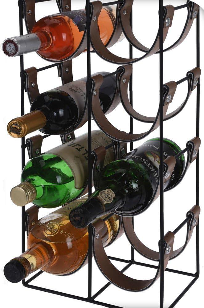 Weinregal Flaschenregal für 10 Flaschen - Metall 60 x 24 x 16 cm Bild 1