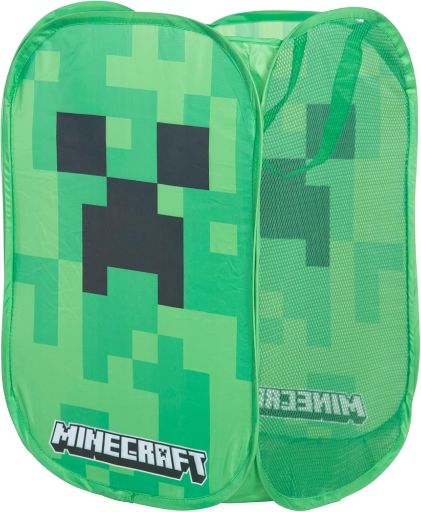 MINECRAFT - Wäschebox, Wäschesack, Korb, Aufbewahrung im Creeper Design Bild 1