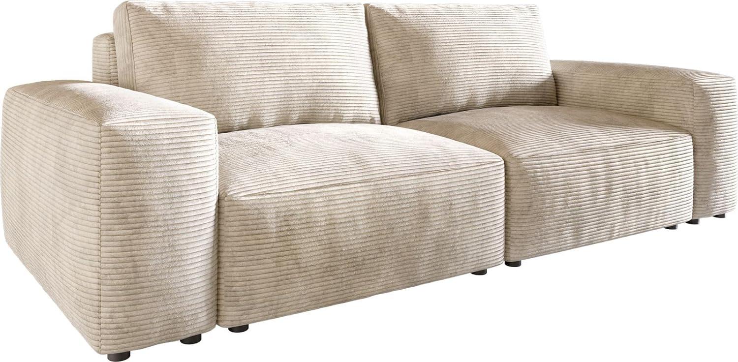 Big-Sofa Lanzo L 260x110 cm Cord Beige Bild 1