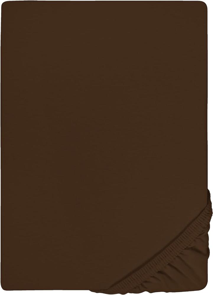 biberna Feinjersey-Spannbetttuch 0077144 topas/Mocca 1x 180x200 cm - 200x200 cm Bild 1