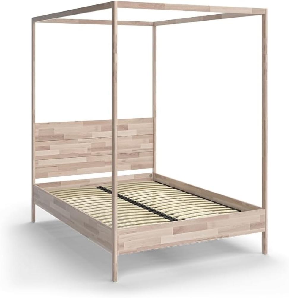 Vitalispa Schlafzimmerbett Lotti Naturholz 145 x 210 cm Bild 1