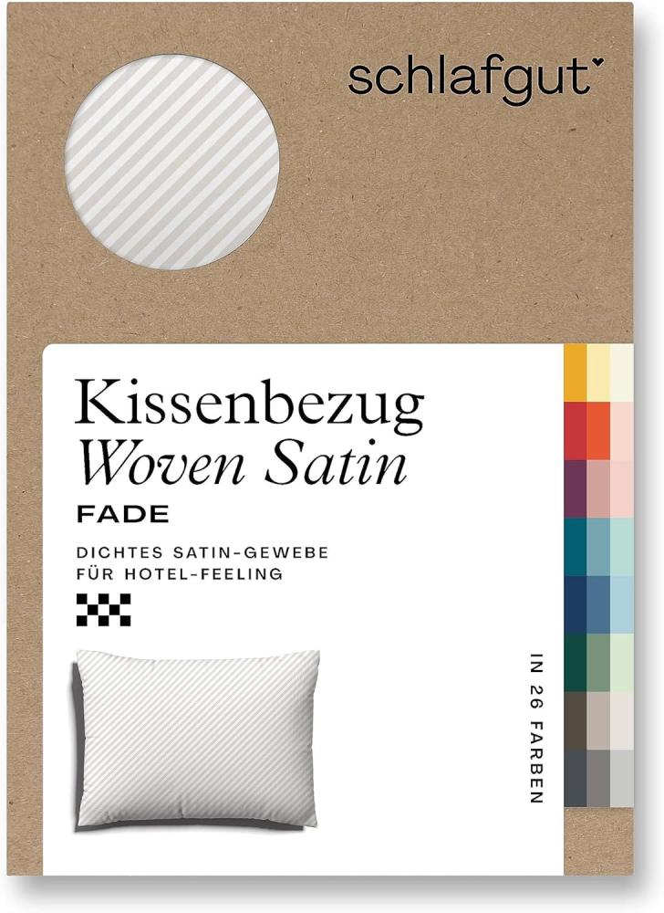 Schlafgut Woven Fade Bettwäsche|Kissenbezug einzeln 70x90 cm| white-sand-light Bild 1