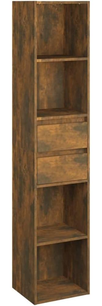 vidaXL Bücherregal Räuchereiche 36 x 30 x 171 cm Holzwerkstoff Bild 1