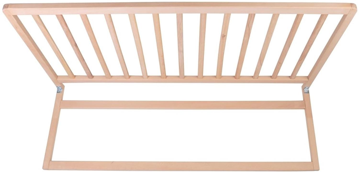 Safetots Bettgitter aus Holz, extra hoch, naturfarben Bild 1
