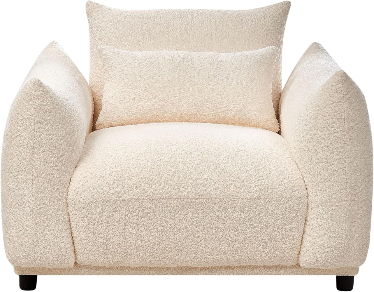 Sessel JAMSA Bouclé Cremeweiß Bild 1