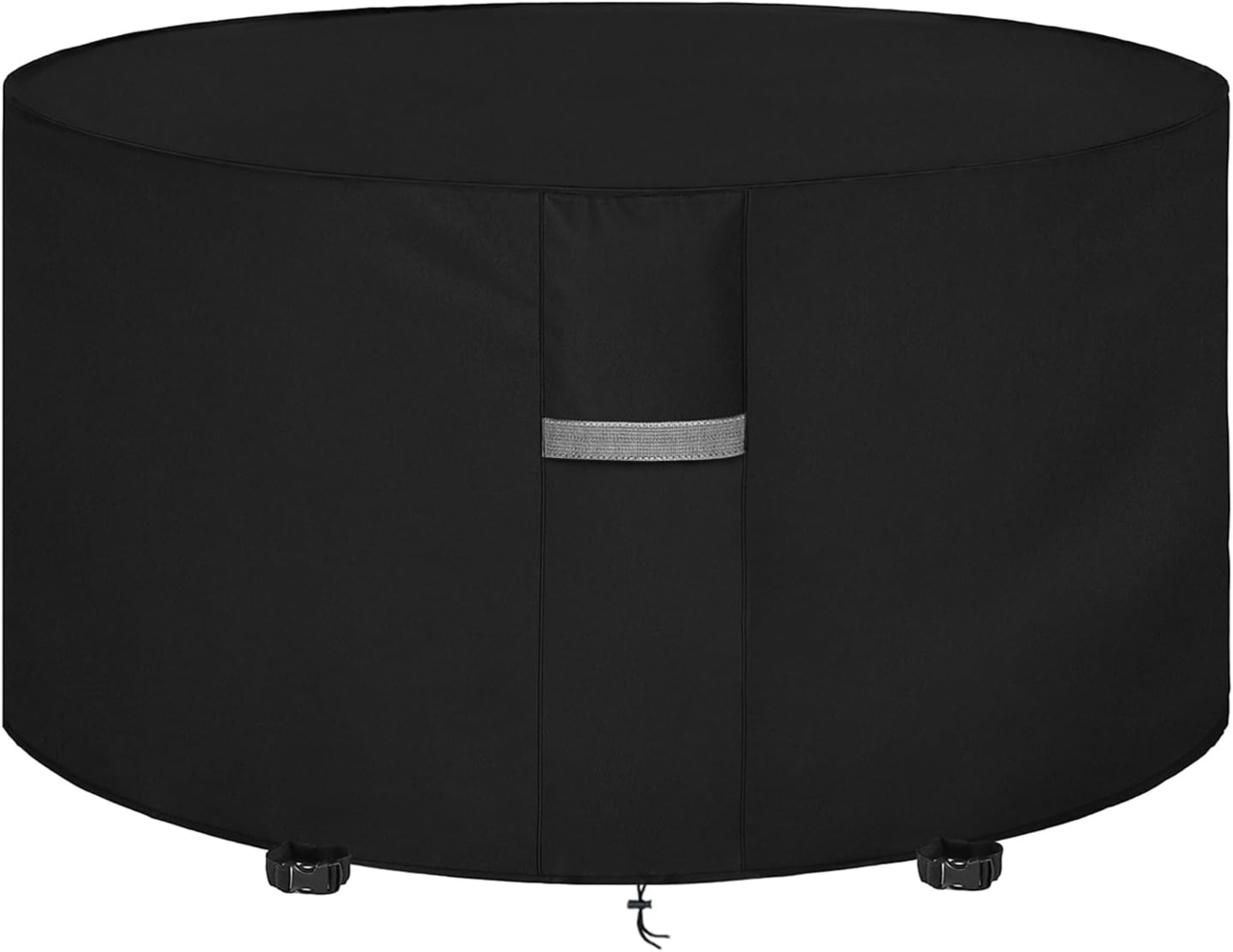 Dokon Gartenmöbel Abdeckung Wasserdicht Schwerlast 600D Oxford Gewebe Gartentisch Abdeckplane Winterfest Winddicht UV Beständiges Schutzhülle für Loungemöbel Möbelsets Sitzgruppe Rund (Ø190x80 cm) Bild 1