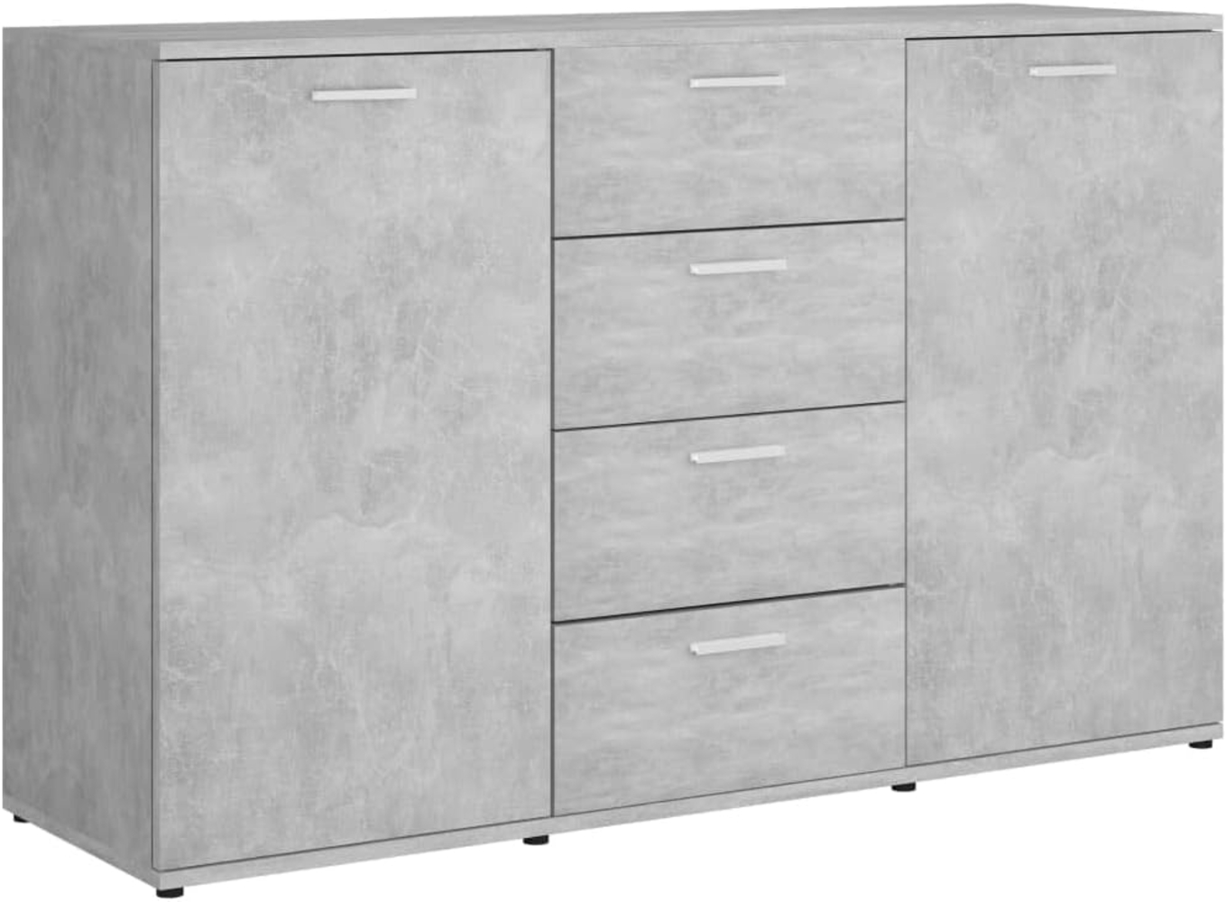 vidaXL Sideboard Betongrau 120x35,5x75 cm Holzwerkstoff 801332 Bild 1