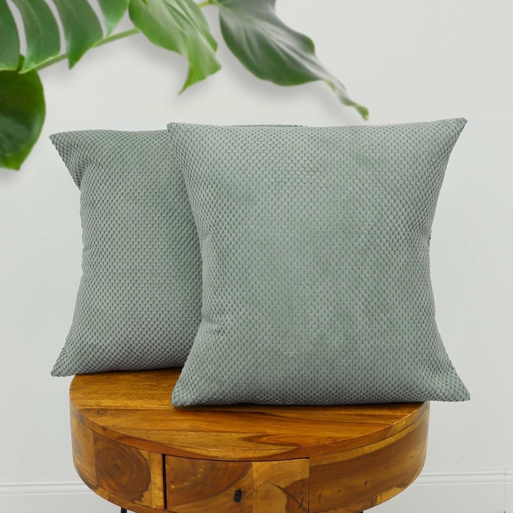 Amilian Dekokissen 2er Set Kissen - Zierkissen - Sofakissen mit Füllung und Kissenbezug, (2 Stück), Kopfkissen, Kuschelkissen, Couchkissen mit Kissenfüllung Bild 1