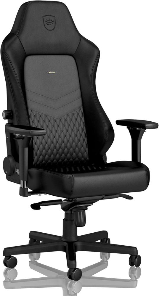 Noblechairs Gaming-Stuhl HERO Echtleder Schwarz Bild 1