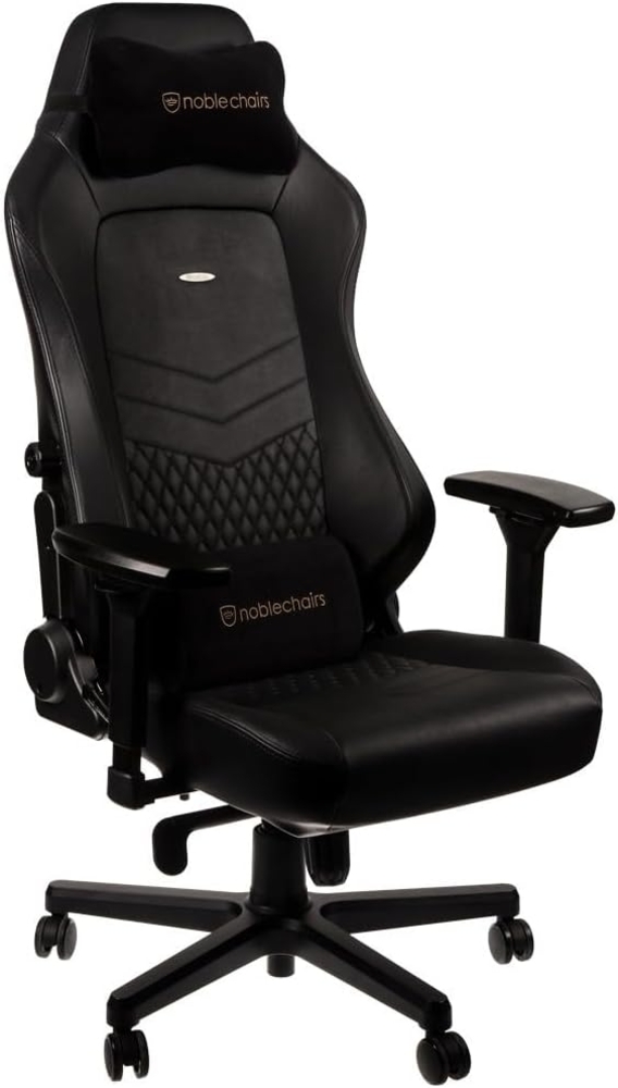 Noblechairs Gaming-Stuhl HERO Echtleder Schwarz Bild 1
