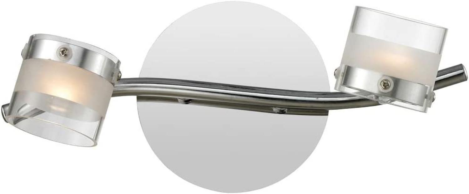 LED Deckenlampe, 2 flammig, beweglich, Chrom, L 29cm Bild 1