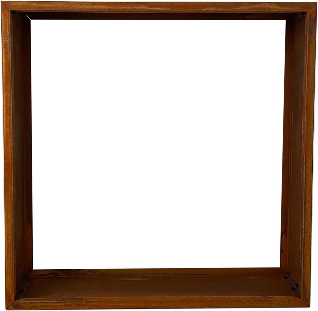 Kaminholzregal Brennholzregal Edelrost 50x50x25 cm Holzregal Rost Cortenstahl Bild 1