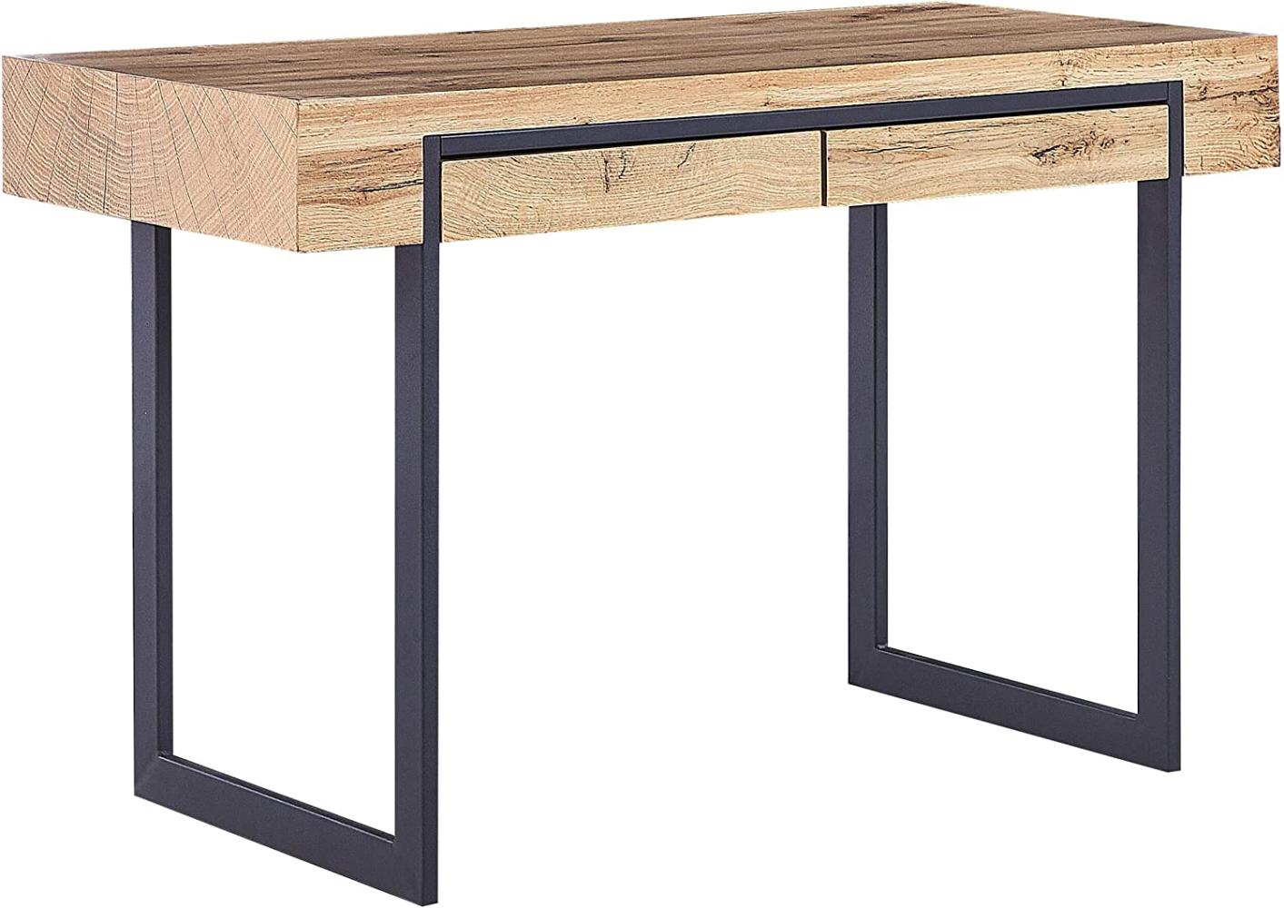 Schreibtisch 120 x 55 cm Heller Holzfarbton VIDA Bild 1