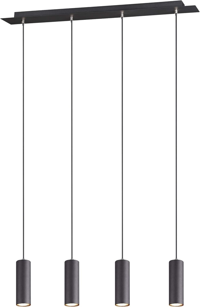 Pendelleuchte Deckenleuchte Deckenpendel MARLEY 4x GU10 schwarz matt Bild 1