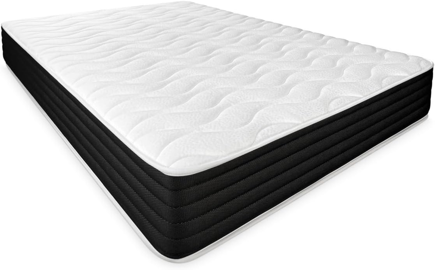 DUÉRMETE ONLINE - Viskoelastische Matratze, wendbar, für Winter-Sommer, mittlere Härte, Dicke 25 cm, milbendicht, Anti-bacerien und hypoallergen, 90x180 cm Bild 1