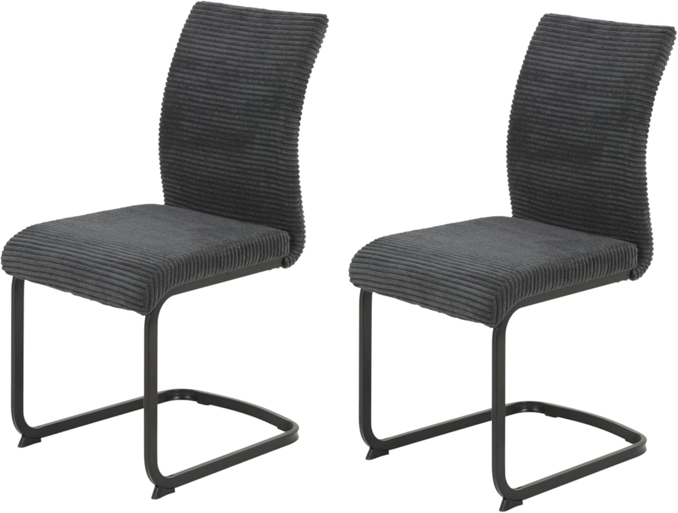 HELA Freischwinger FABIA (Set, 2 St), 120 Kg belastbar, Stoff in Breitcord, 2er und 4er Set Bild 1
