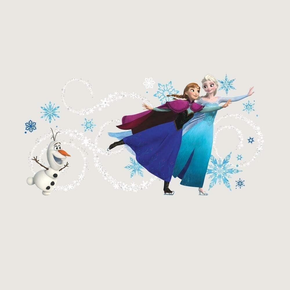 RoomMates Wandsticker DISNEY Frozen Anna, Elsa & Olaf personalisierbar Bild 1