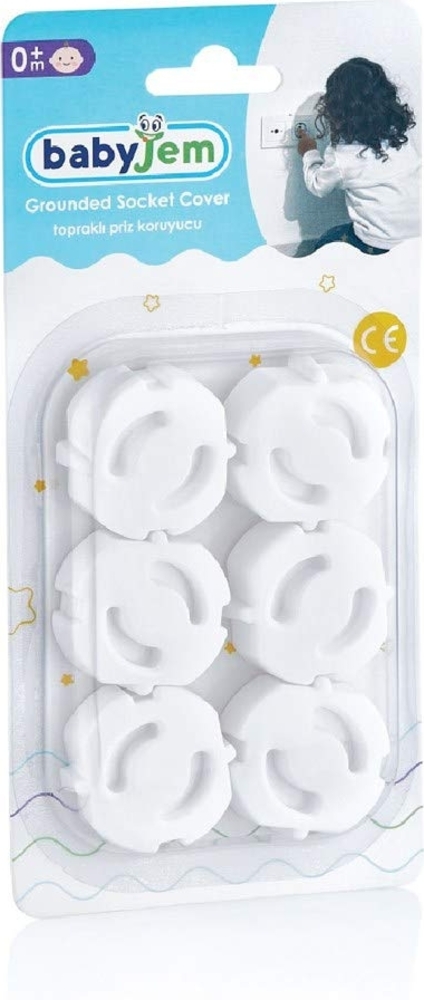 BabyJem 1110561 Steckdosensicherung, weiß, 1 stück Bild 1