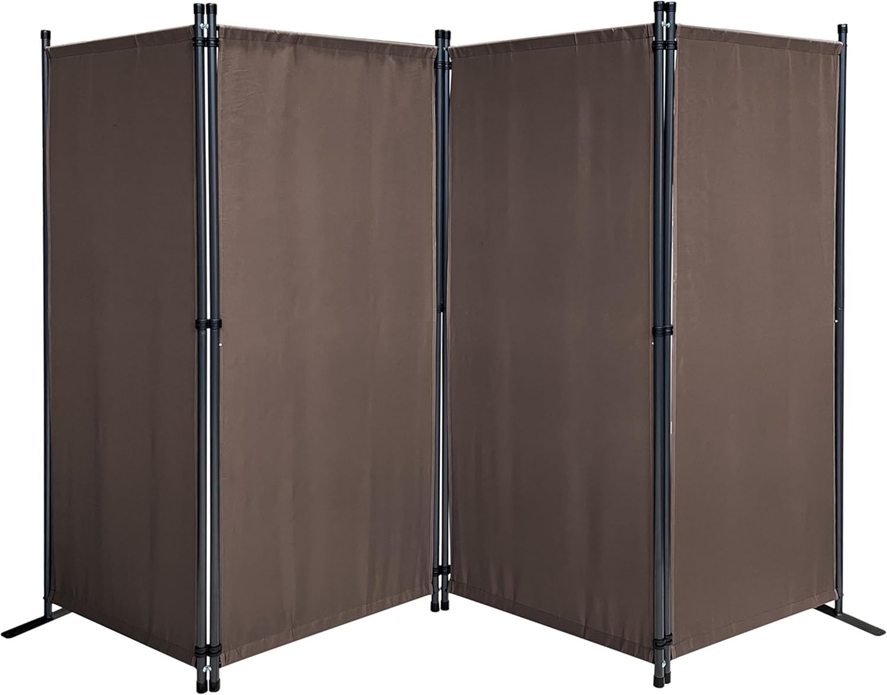 Quick Star Paravent Paravent 4tlg. 220x165 cm Taupe Bild 1