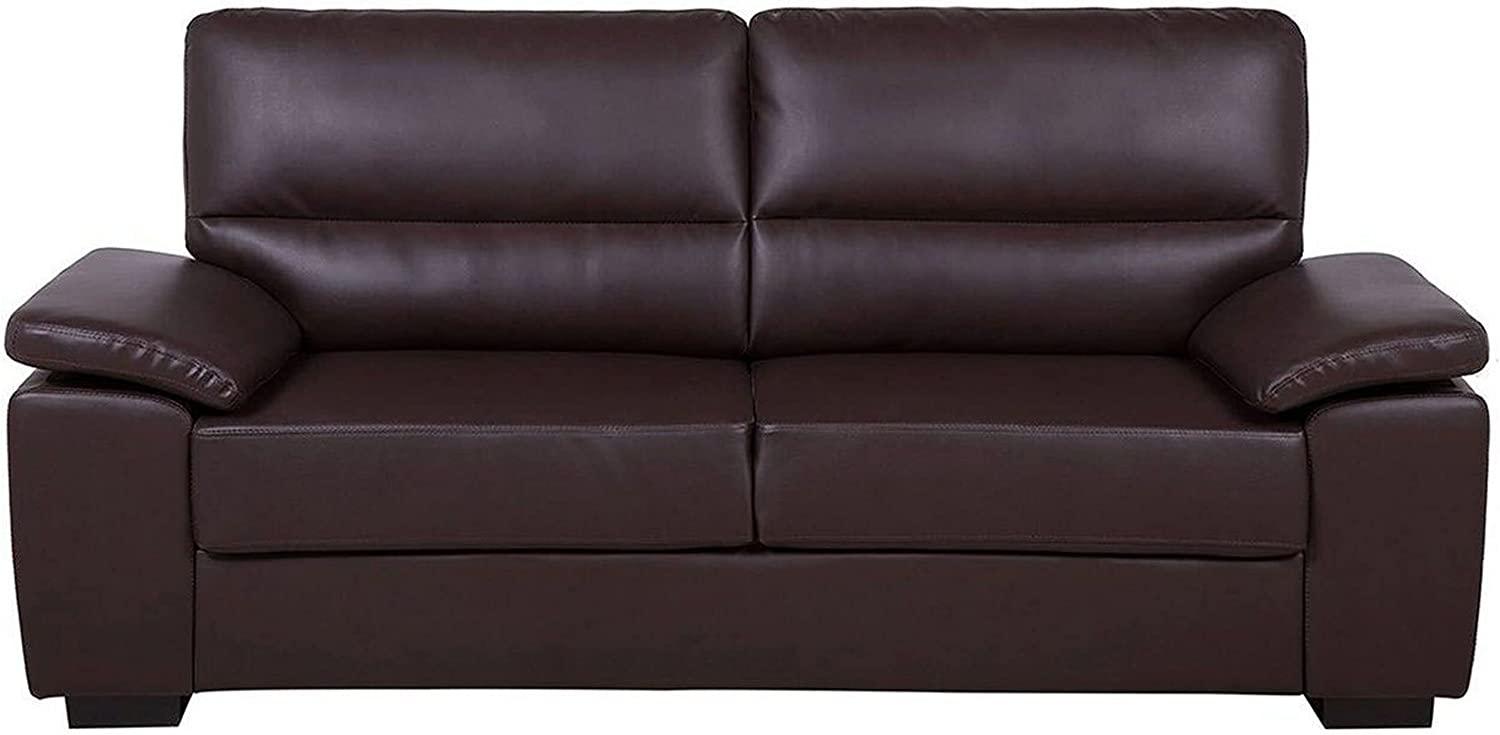 3-Sitzer Sofa Kunstleder braun VOGAR Bild 1