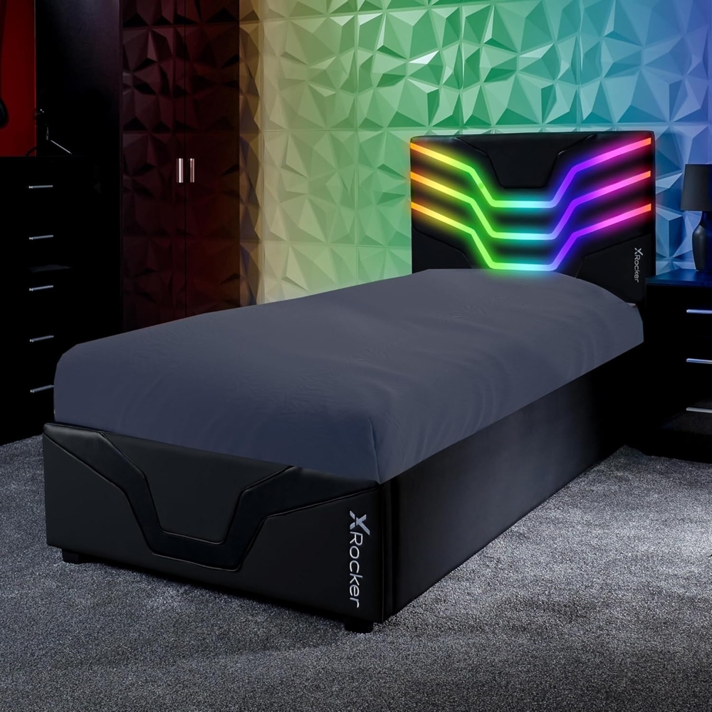 X Rocker Gamerbett Cosmos RGB Ottoman Gaming Bett mit Stauraum für Kinder & Jugendliche Bild 1