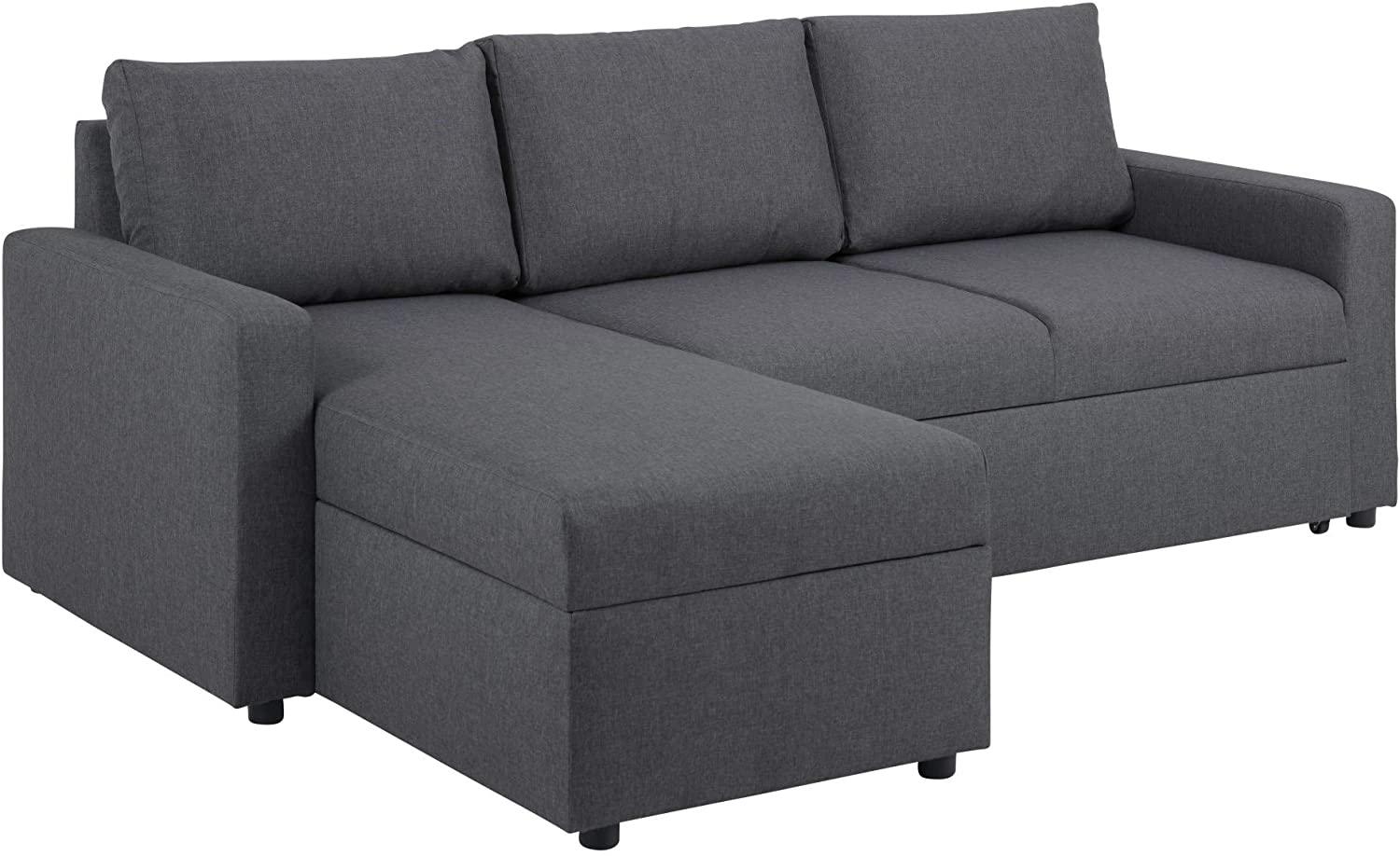 Sander Schlafsofa Ottomane grau Schlafcouch Couch Sofa Gästebett Wohnzimmer Bild 1