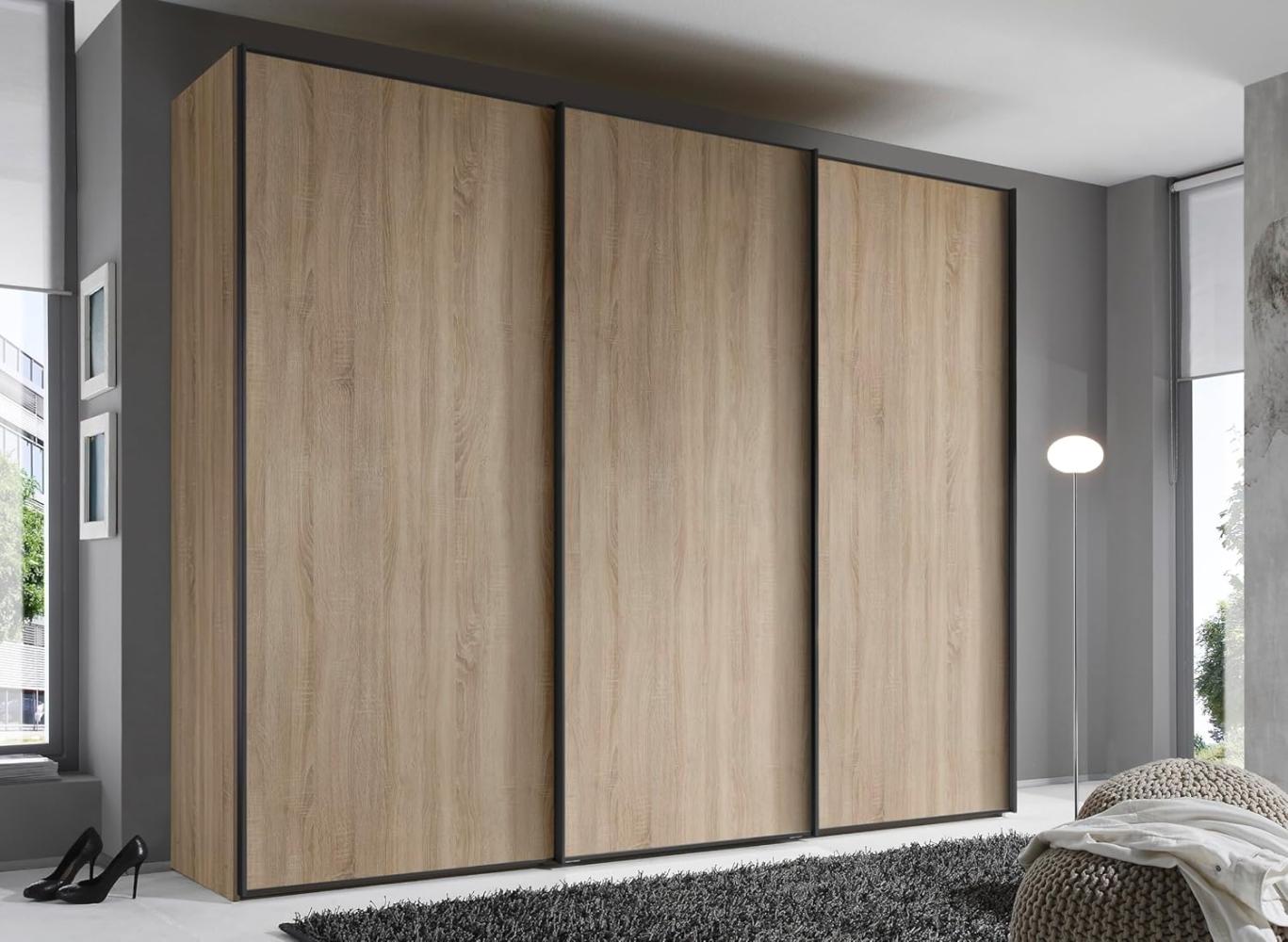 Staud Schwebetürenschrank, Holzwerkstoff, Sonoma Eiche, 222cm / 249cm / 68 cm (H/B/T) Bild 1