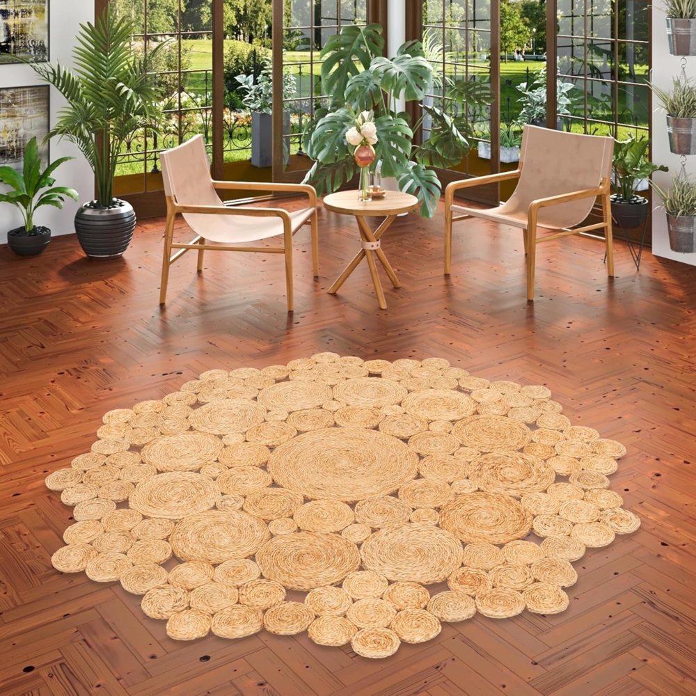 Pergamon Sisalteppich Naturfaser Teppich Jute Salsa Natur Circle Rund, Rund, Höhe: 15 mm Bild 1