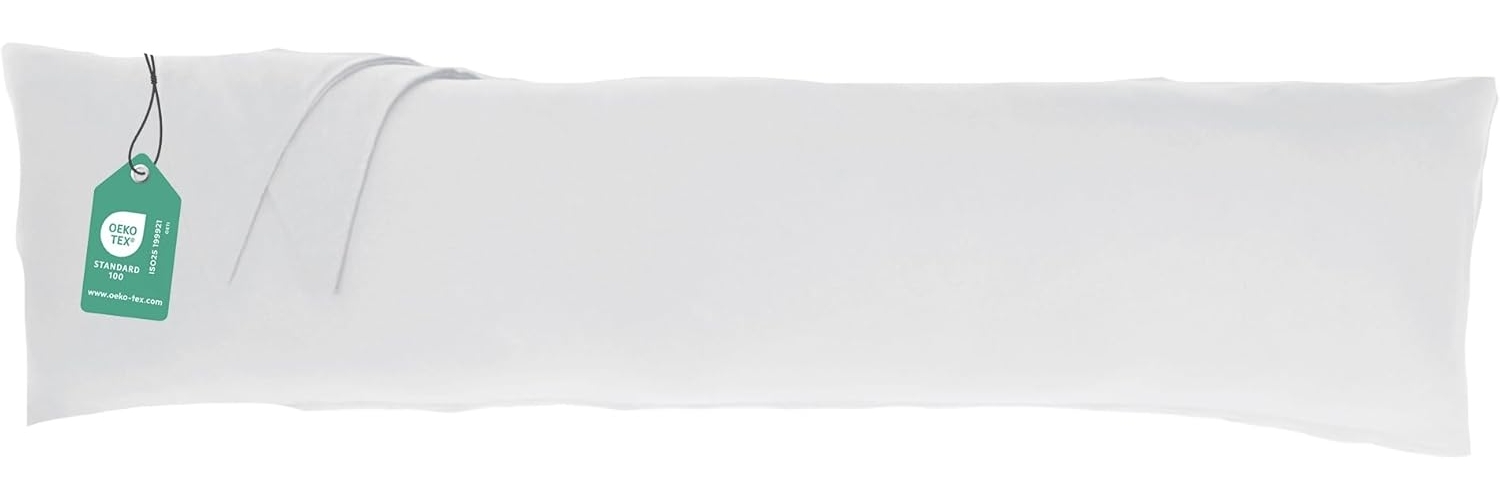 livessa Seitenschläferkissen mit bezug 40x145 cm - Schwangersschaftskissen - Schlafkissen, Kissen mit Bezug, Seitenschläferkissen : 100% Mikrofaser, Kissenbezug: 100% Baumwolle, Stillkissen mit Kissenbezug Bild 1