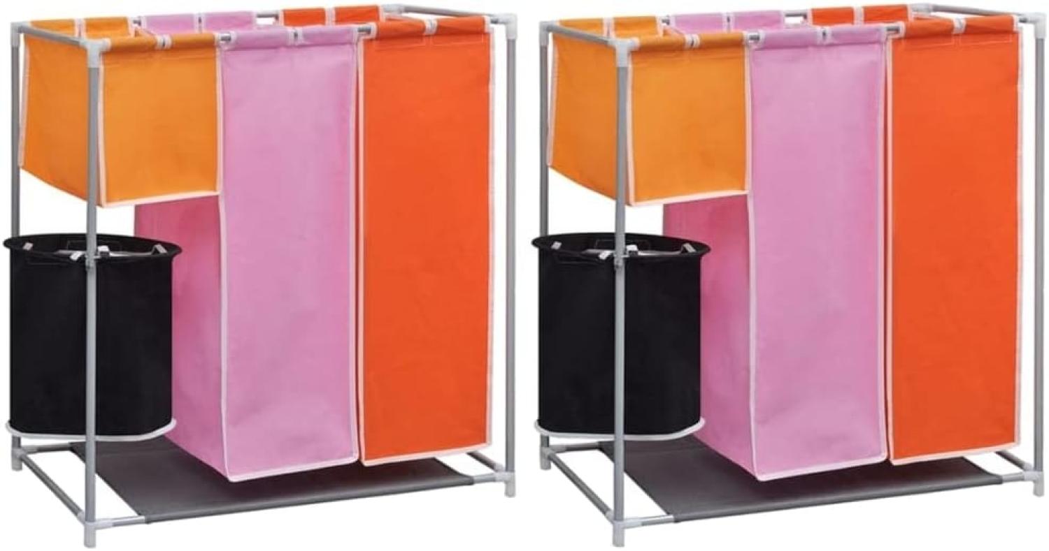 3-Kammer-Wäschekorb mit Wascheimer 242058 Bild 1