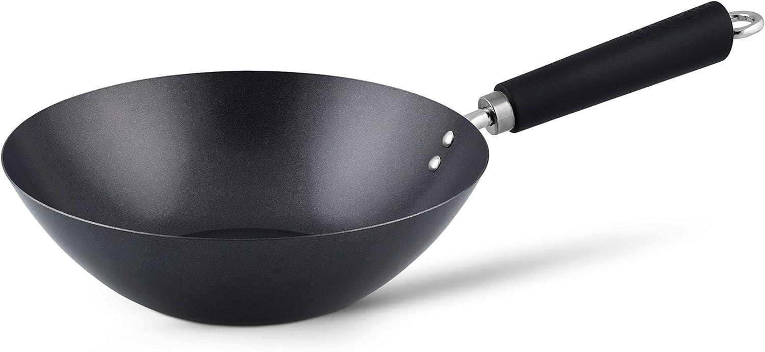 Ken Hom Excellence - Rund - Wok-/Bratpfanne - Schwarz - Karbonstahl - 1,5 mm - Keramik - Gas - Halogen - Induktion Bild 1