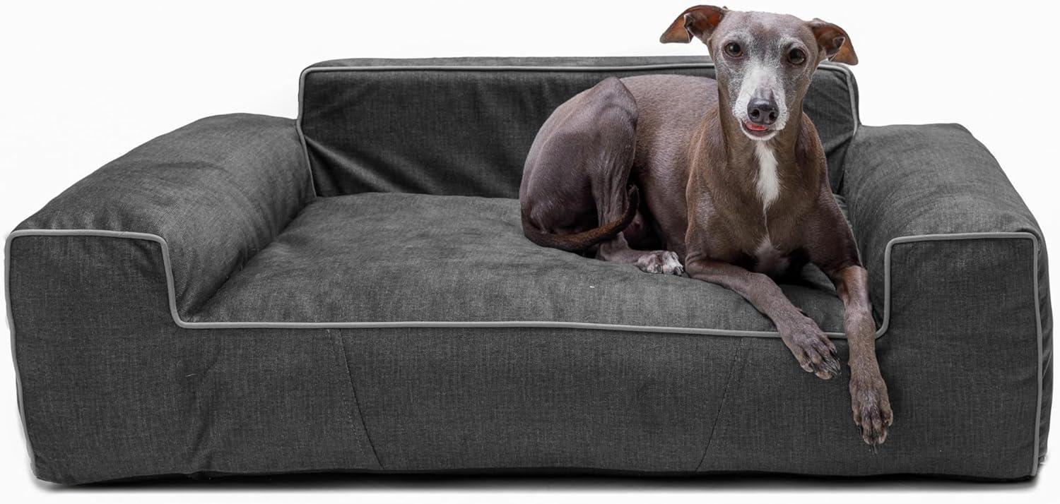 Bjird Tierbett Hundebett LUNA Fancy, Bezug abnehbar und waschbar, Hundesofa für kleie und grosse Hunde, Größe: M,L,XL/XXL Bild 1