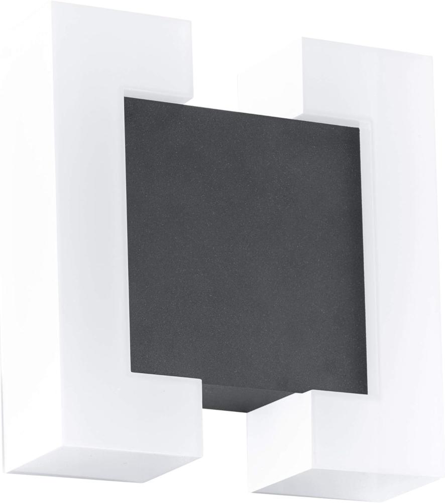 Eglo 95988 LED Outdoor Wandleuchte SITIA anthrazit weiß L:18cm H:18cm T:5,5cm IP44 Bild 1