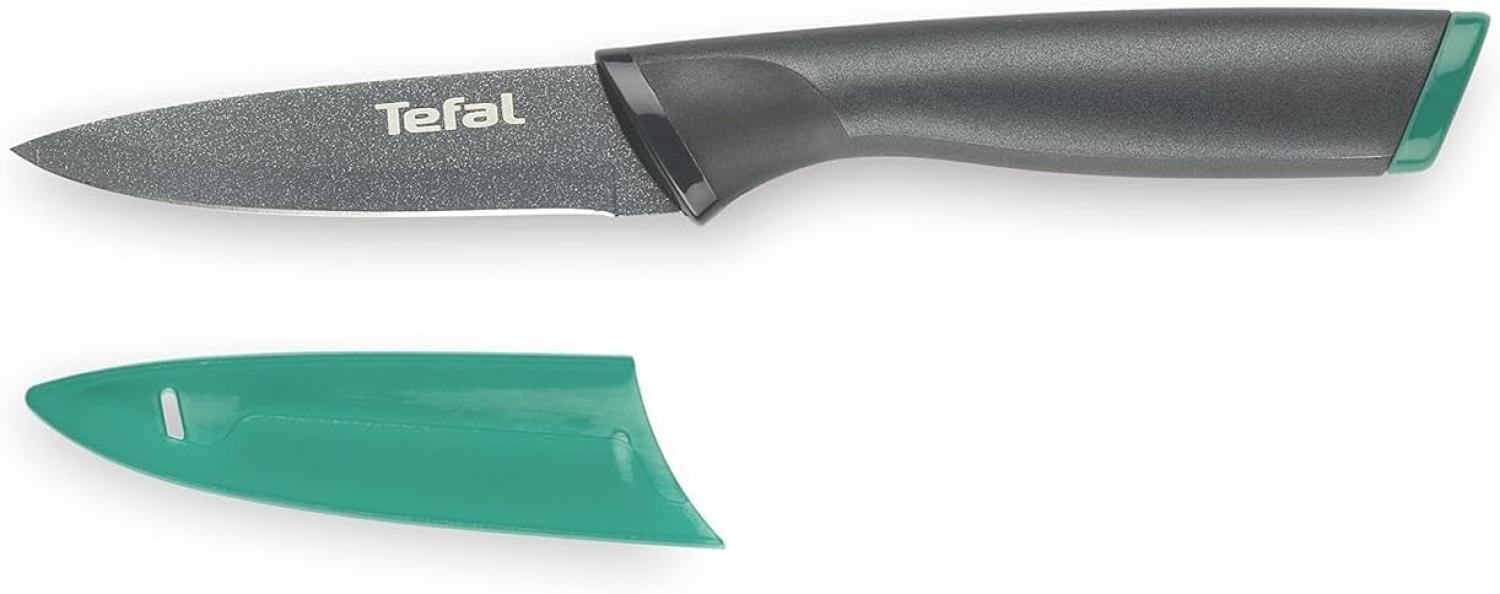 Tefal FRESH KITCHEN Messer Gemüsemesser 9 cm. anthrazit/grün Bild 1