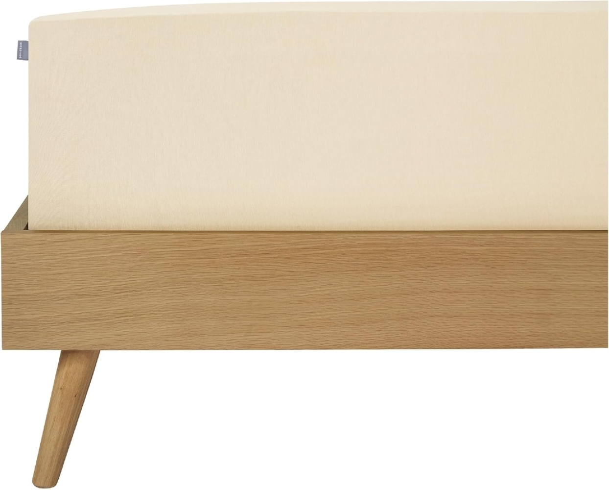 Schiesser Spannbettlaken Jessi - Edeljersey - 180 x 200 cm - Creme Bild 1