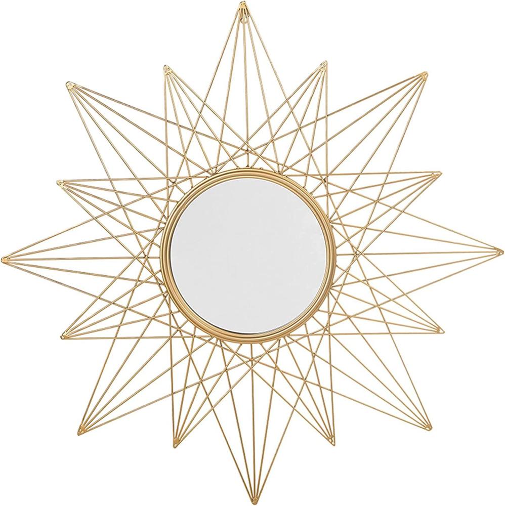 Wandspiegel gold Sternenoptik ø 91 cm PANON Bild 1