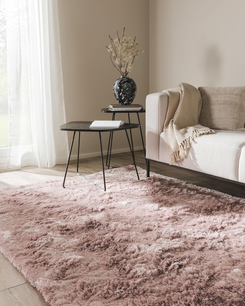 benuta Teppich Whisper, rechteckig, Höhe: 31 mm, Hochflorteppich Wohnzimmer, Schlafzimmer, Esszimmer, Flur, Weich Bild 1