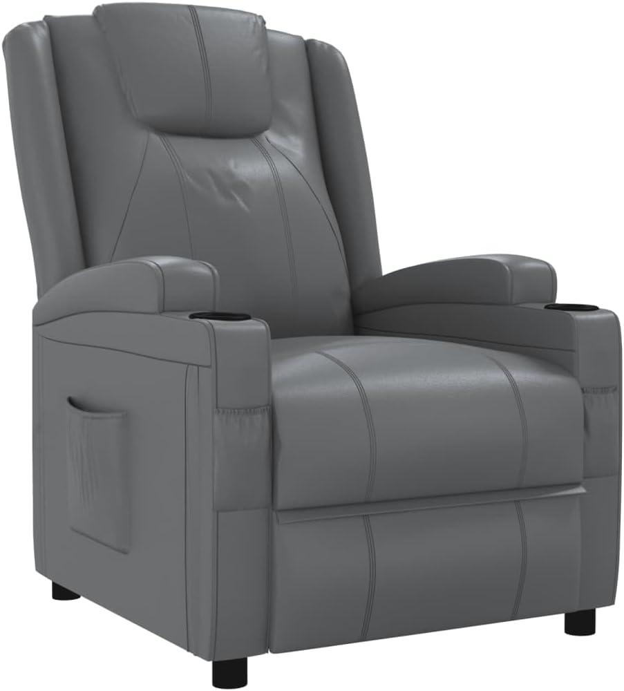 vidaXL Relaxsessel Anthrazit Kunstleder 348416 Bild 1