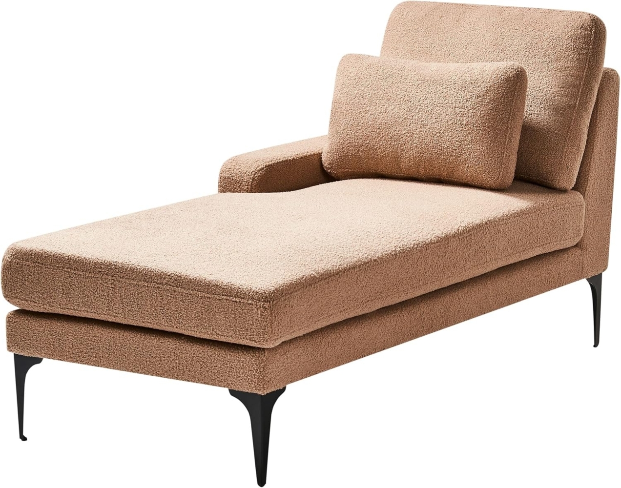 Rechtsseitige Chaiselounge EWRON Bouclé Sandbeige Bild 1