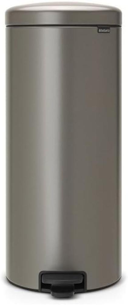 Brabantia Newicon Treteimer, Mülleimer, Abfalleimer, Platinum, 30 L, 114441 Bild 1