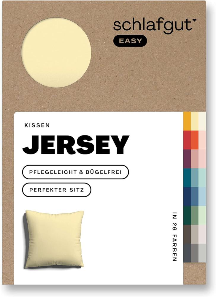 Schlafgut Kissenbezug EASY Jersey, (1 Stück), Kissenhülle mit Reißverschluss, weich und saugfähig, Kissenbezug Bild 1