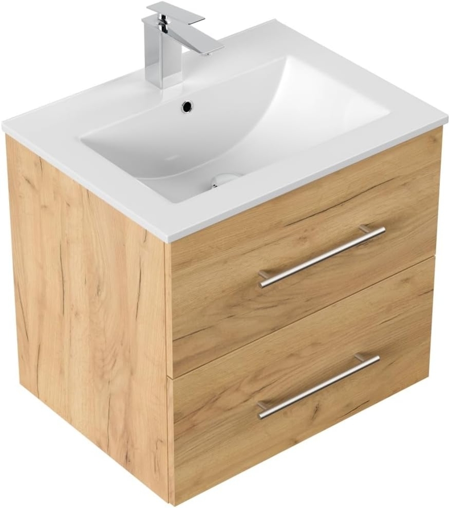 Badmöbel Firenze 60 SoftClose eiche gold : Eiche Gold Bild 1