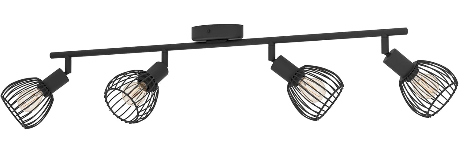 Eglo 4er Spot Sonnino schwarz 78 x 10 cm E14 Bild 1