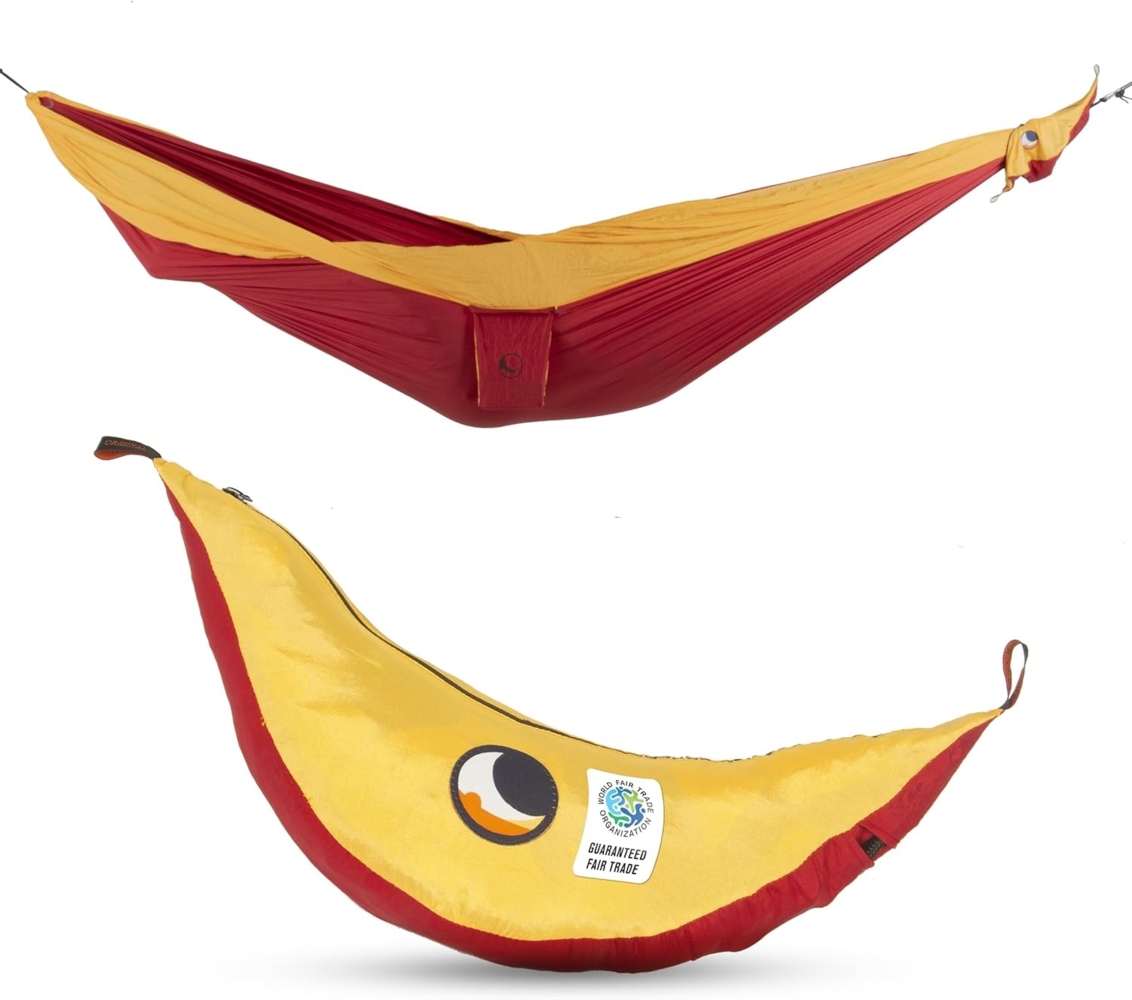 Ticket to the Moon King Size Hammock, burgundy/dark yellow Bild 1