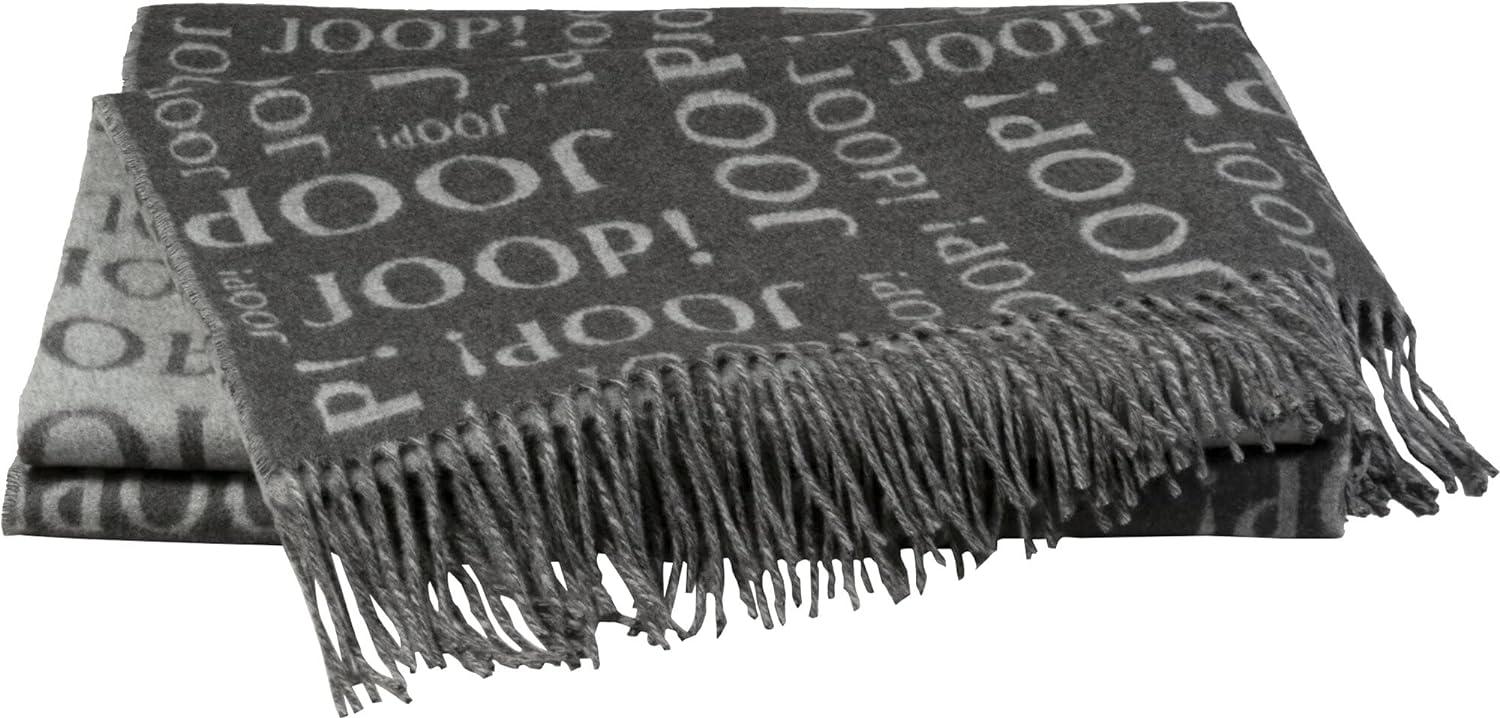 Tagesdecke JOOP! Fine-REPEAT Plaid / Decke Anthrazit 130 x 170cm, JOOP! Bild 1